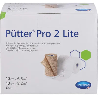 Zdjęcie produktu dla Opatrunek uciskowy Hartmann Pütter® Pro 2 Lite - 6 zestawów po 2 opatrunki w opakowaniu (12 sztuk)