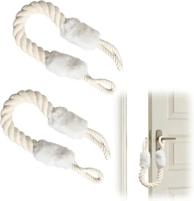 Image de Butoir de porte en coton, lot de 2, protection avant, pour portes