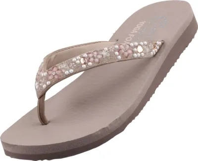 Produktbild von Skechers Zehentrenner Meditation - Dancing Daisy Damen 31353735323436 Beige 36 EU