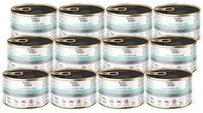 Zdjęcie produktu dla Mokra karma dla psów małych ras Dolina Noteci Premium z jagnięciną, brokułem i żurawiną zestaw 12 x 185 g