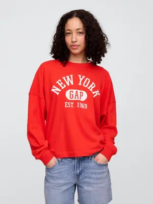 Produktbild von GAP Oversize-Sweatshirt mit Americana-Logo 769308-01__XXS