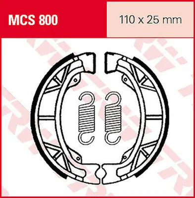 Obrázok produktu pre S.Brzdové čeľuste HONDA MCS800