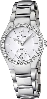 Produktbild von Candino Classic Edelstahl Damen Uhr C4537/1 Armbanduhr Analog silber D2UC4537/1