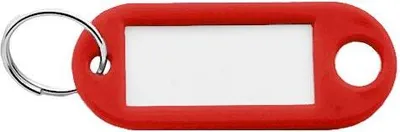Zdjęcie produktu dla Etykiety na klucze CombiCraft czerwone 55 x 22 mm - 100 sztuk
