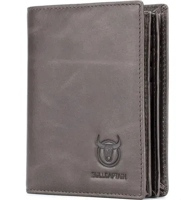 Produktbild von MODFU Herren Geldbörse RFID Schutz Ledergeldbeutel Falte Geldbeutel mit Münzfach Reißverschluss Kartenfächern Brieftasche Hochformat Portemonna
