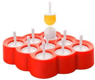 Productafbeelding van Go Go Gadget – IJsvorm – IJsvorm – Mini-ijsjes – 9 vormen – herbruikbaar – rood