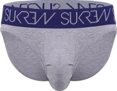 Image de SUKREW - Sous-vêtement Slips Hommes - Classic Brief Grey Marl - 1x Taille S