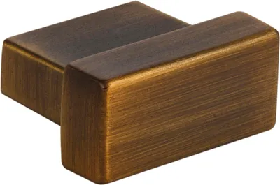 Image de Poignée de meuble SIRO Zamak - 86 x 68 mm - Laiton noir brossé