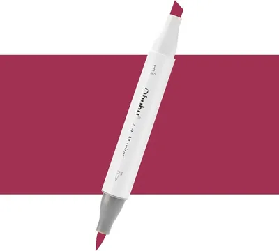 Zdjęcie produktu dla OHUHU dwustronny marker alkoholowy Brush & Chisel, R284 Clove