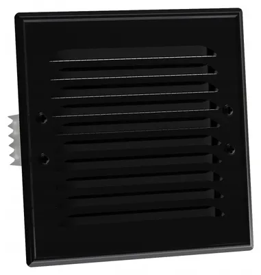 Image de Mimet Grille de ventilation métallique noire 14x14 pour cheminée