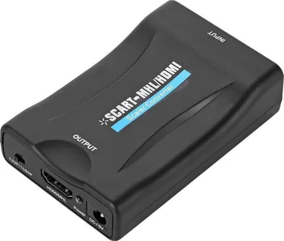 Image de CHPN – Adaptateur Scart vers HDMI – Câble Scart – Adaptateur Scart vers HDMI – Full HD – 720P/1080P – Plug & Play – Adaptateur Scart – Noir – Universel – HDMI – Connecteur – Convertisseur