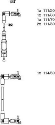 Produktbild von Bremi Zündleitungssatz für Audi VW