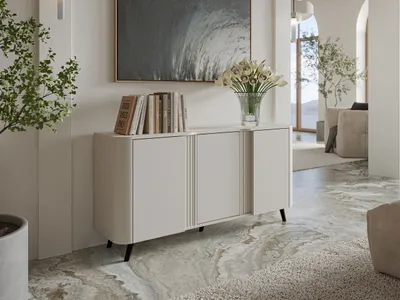 Immagine prodotto di Cassettiera con ante KLEMEK - cashmere