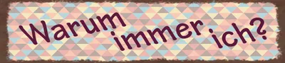 Image de vianmo Plaque en tôle 10x46 cm warum immer ich