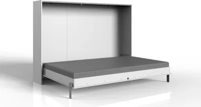 Produktbild von Juist Klappbett horizontal 90/120/140 x 200 cm Weiß, Liegefläche:140 x 200 cm