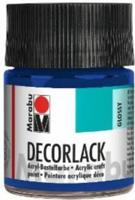 Produktbild von Marabu Acryllack "Decorlack" mittelblau 50 ml im Glas