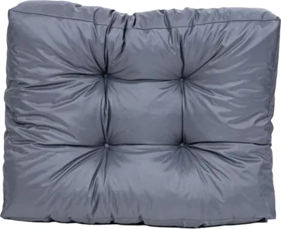Produktbild von TexDeko Garden halbes Palettenkissen 60x80x18cm gesteppt wasserabweisend UV-beständig, Grau