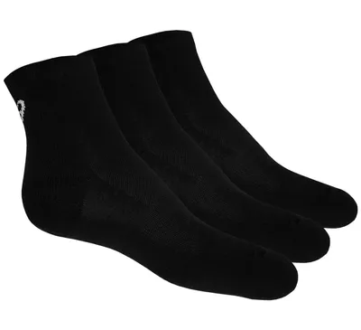 Produktbild von Asics Quarter Sock Sportsocken, 3 Stück, schwarz, Uni, Größe 43-46