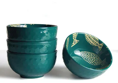 Porzellan-Schalen 4er-Set, 350 ml, spülmaschinengeeignet, mikrowellengeeignet