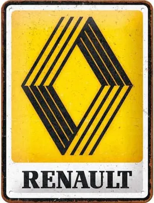 Produktbild von Nostalgic-Art - Blechschild 15 x 20 cm - Renault – Logo 1972