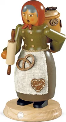 Imagen del producto de Vendedor de "Lebkuchen" (25 cm) y figura de "Räuchermann" de Müller Kleinkunst