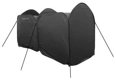 Produktbild von Explore Scientific Zwei-Raum Pop-Up-Sternwartenzelt, tragbar, schnell aufgebaut, Wetterschutz für Teleskope, 5 m², schwarz, für Astrofotografie