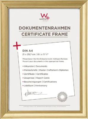 Immagine prodotto di Walther cornice per foto Lounge oro 21x29,7 cm A4 effetto legno