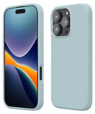 Produktbild von kwmobile Handyhülle für iPhone 16 Pro Max Hülle, für iPhone 16 Pro Max Case - Hülle Silikon - kabelloses Laden - Cool Mint
