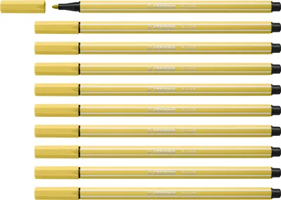 Image de Stylo feutre Premium Pen 68 1mm moutarde Paquet de 10 pièces