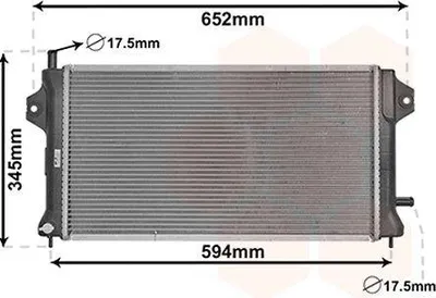 Image de VAN WEZEL 32012701 Radiateur Refroidisseur d'eau Refroidisseur de moteur