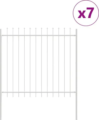 Immagine prodotto di vidaXL Recinzione da giardino WOERDEN, 7 pezzi, 11,9 x 1,5 m, bianca