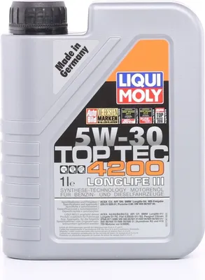 Produktbild von LIQUI MOLY Top Tec 4200 für 5W-30 1 Liter Motoröl Motorenöl 229.31 229.51 229.52 OV0401547-G30 OV0401547-D30 C30 504 00 507 00 Longlife-04 Longlife-01