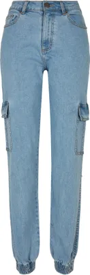 Produktbild von Urban Classics Ladies - Stretch Denim Cargo Jeans - W30