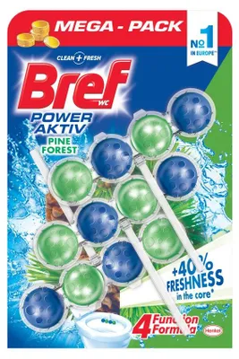 Obrázek produktu pro Bref Kuličky Wc 3X50 G Power Aktiv Pine