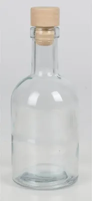Produktbild von 10x Glasflasche Magda 280 ml mit Korken – wiederverwendbare Glasflaschen für Öle Liköre Getränke Dekoration DIY Projekte Vorräte und Geschenkideen