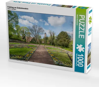 Produktbild von CALVENDO Puzzle Frühling am Giebichenstein | 1000 Teile Lege-Größe 64x48cm Foto-Puzzle für glückliche Stunden