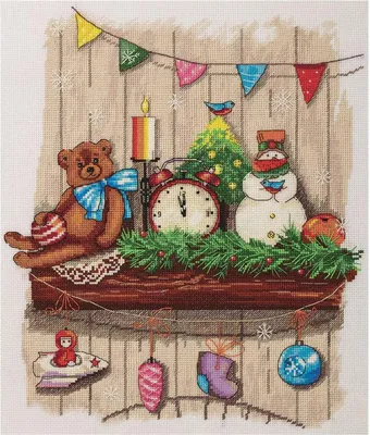 Productafbeelding van Panna kruisstikset "Kachelplank", 28,5 x 33 cm, met telpatroon