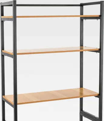 Produktbild von Waschmaschinenregal Toilettenregal Badezimmerregal Bad WC Stand Regal, über Waschmaschine, Waschmaschinenschrank Überbauschrank, Toilettenschrank, 3 Ablagen, Metall Holzwerkstoff, Schwarz