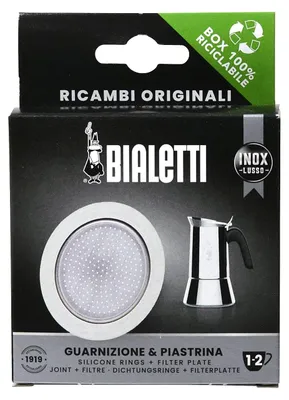 Produktbild von Bialetti Ersatzteile, Edelstahl, Modell für 2 Tassen, Grau