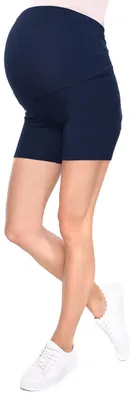 Produktbild von Schwangerschaftsleggings Komfortabel - Kurze Schwangerschaftsshorts - Anatomische Anpassung - Lockere Elastikband - Perfekt für den Sommer - Hergestellt in der EU