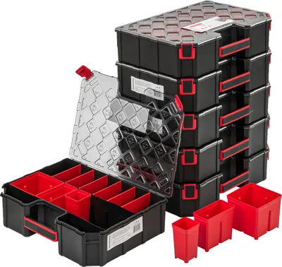 Obrázek produktu pro 6x box na sortiment 284x390x105 box na sortiment box na třídění hor plastů