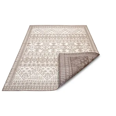 Zdjęcie produktu dla Beżowo kremowy dywan płaskotkany dwustronny zewnętrzno wewnętrzny 120x170 cm