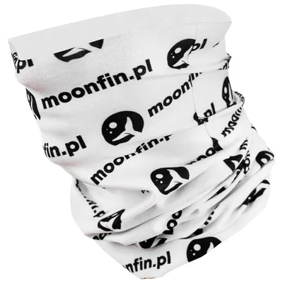 Obrázok produktu pre Letný rybársky komín s logom Moonfin Biela a čierna farba