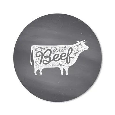 Produktbild von MuchoWow® Mauspad Mousepad Kuh - Tier - Steak 20x20 cm - Mousepads - Maus Mat - Pad - Mausunterlage - Schreibtischmatte