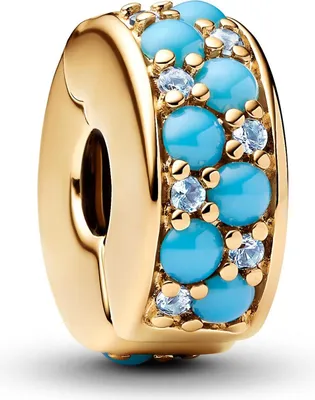 Produktbild von PANDORA Stopper Charm für Damen, vergoldet, Moments
