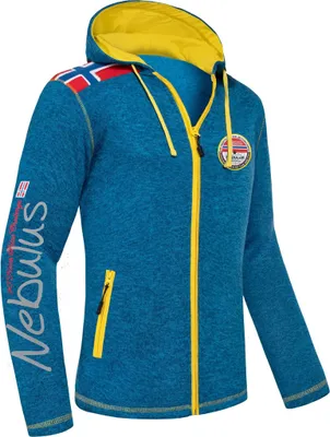 Zdjęcie produktu dla Nebulus kurtka polarowa NORSKA mężczyźni, ciepła kurtka polarowa, z długim zamkiem błyskawicznym, P5140 - mężczyźni, malibu-żółty, L