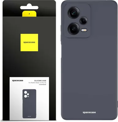 Immagine prodotto di Custodia in silicone SPACECASE Custodia in silicone per Xiaomi Mi Note 12 Pro 5G Nero
