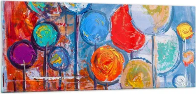 Produktbild von Bilder auf glas - Abstraktion modern - 100x40cm - Glasbilder - Wandbilder - Kunstdruck - zum Aufhängen bereit - Wanddekoration aus Glas - Glas Bilder - Wandbild auf Glas - Einteilig - GAB100x40-4013
