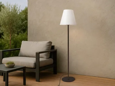 Produktbild von Velleman LAMPH10M, Anthrazit, Weiß, Garten, Metall, Polyvinylchlorid (PVC), Stahl, IP65, II, E27