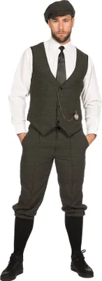 A man wearing a vintage-style suit.